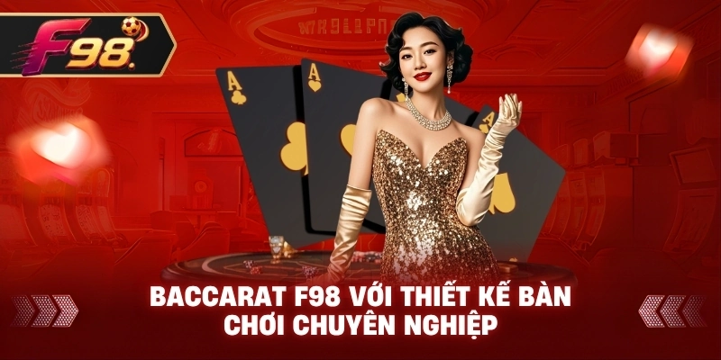 Baccarat F98 với thiết kế bàn chơi chuyên nghiệp